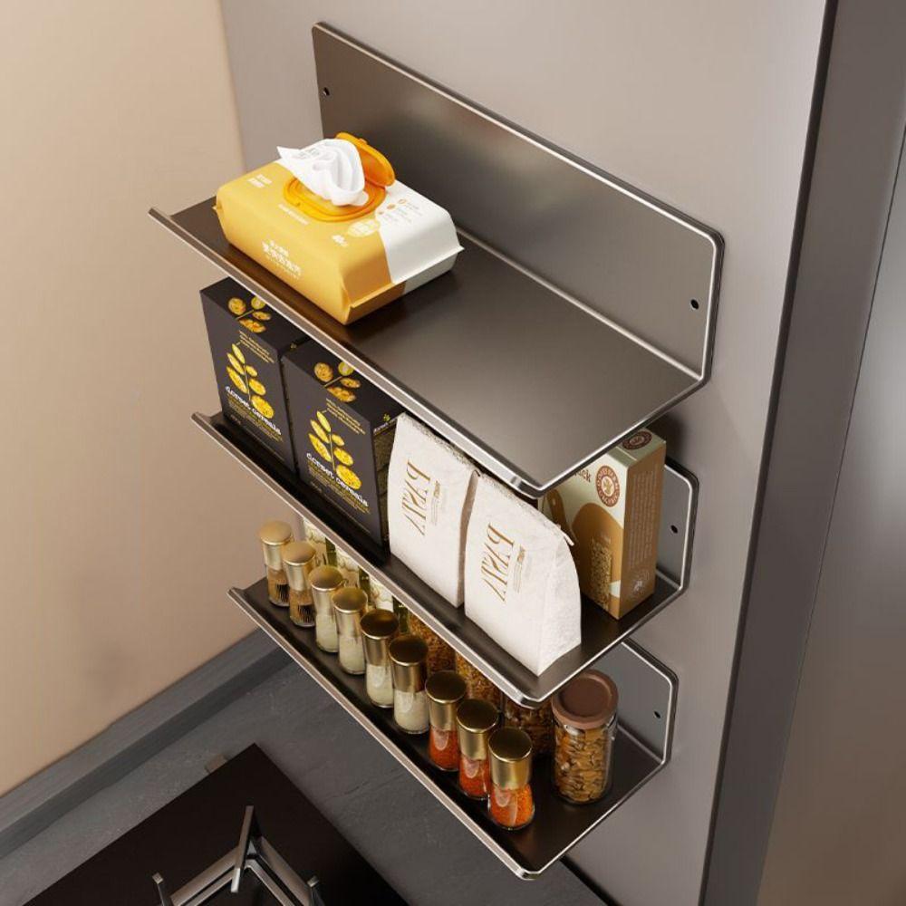Wandmontiertes magnetisches Lagerregal Platzsparend Haushaltsorganisator Gewürzregal für Gewürze Büro