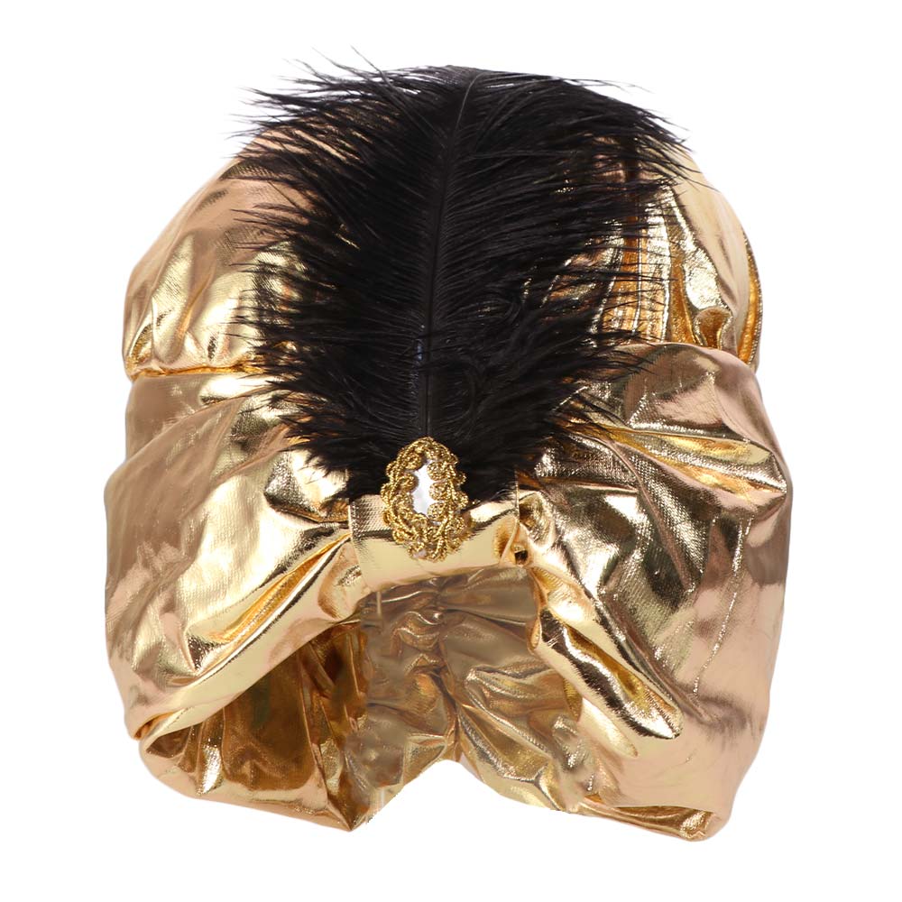 Dress Up Indian Pleated Cap Arabian Hats Sultan Costume Headwear Costume Accessory