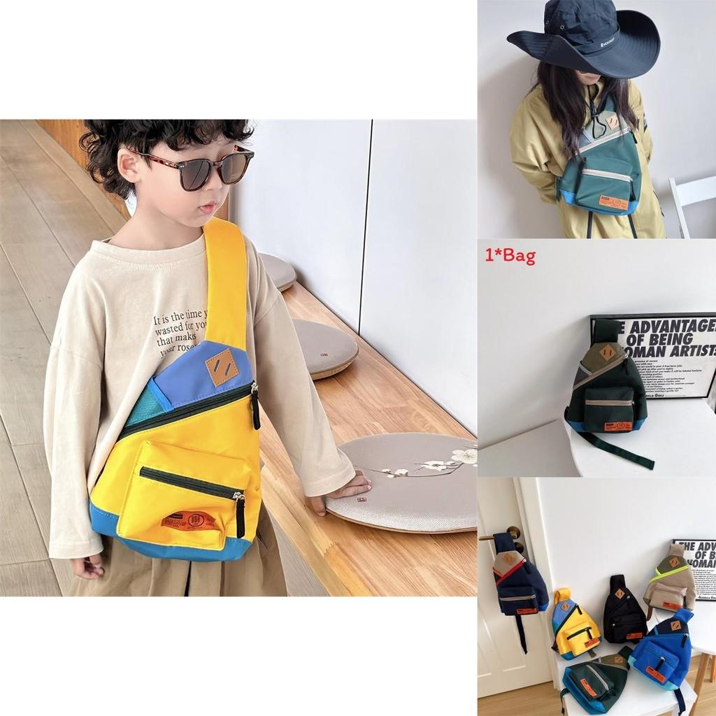 Trendy Unisex Toddler Crossbody Bag With Breathable Material For Preschool Kids