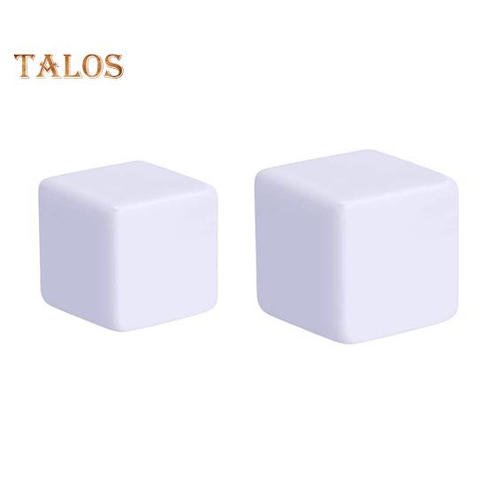50Pcs 16mm/18mm Blanks Dice White Cubes Blanks Dice Set Classroom Board Game Smoothed Surface Six-Sided