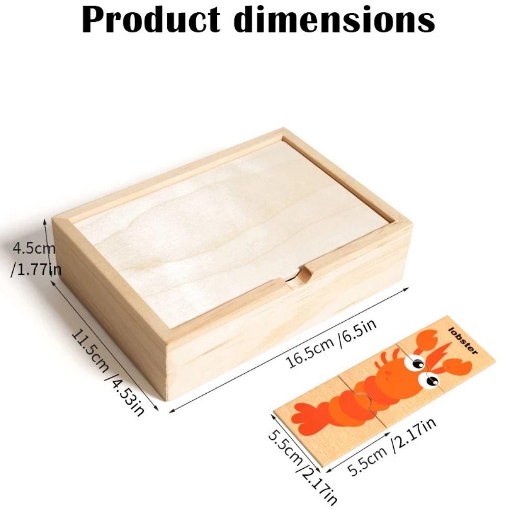 Wooden Material Kids Wooden Puzzle Cartoon Design Educational Jigsaw Toys  Early Education