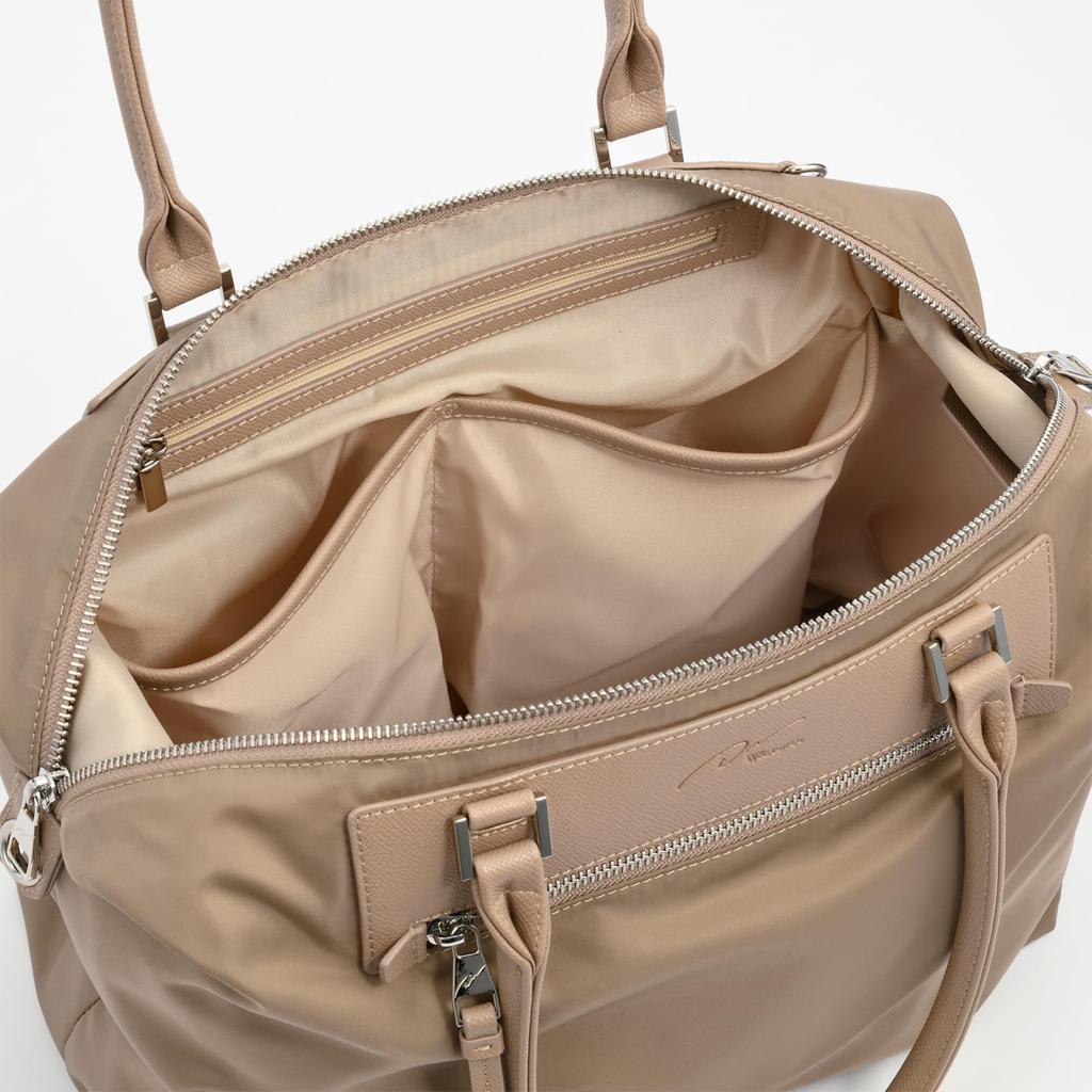 Und Luno Nylon Tragetasche A4 Aufbewahrung 2WAY Kann für den Weg zur Arbeit oder Schule verwendet werden 15582 Greige [Doppel Tag/Nacht] An/Aus Nr.15582 Damen