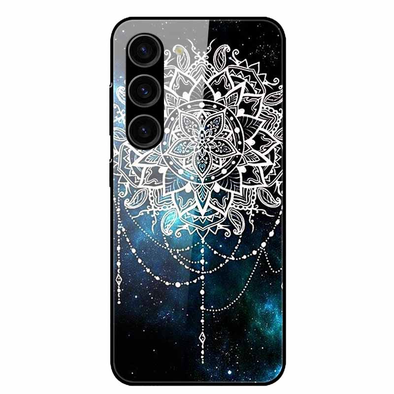 For Samsung Galaxy S25 Plus Case Tempered Glass Hard Phone Cover for Samsung S25 Ultra 5G Back Cases for GalaxyS25 S 25 S25Plus