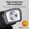 USB Rechargeable LED Bicycle Headlight - High Brightness, Easy to Install, ABS Material, Ideal for Night Riding