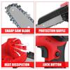 6-Inch Mini Cordless High-Power Electric Chain Saw Garden Tree Feller Wood Cutting Machine