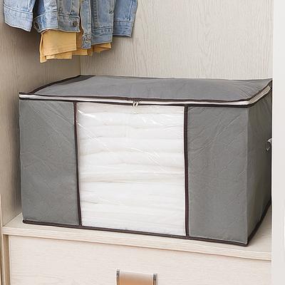 Large Capacity Non-Woven Cotton Quilt Storage Bag Moisture-Proof Dustproof Portable Clothing Organizer for Mobile Luggage