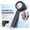 Handlicher Mini-Eisventilator Kühlung Klimaanlage Wiederaufladbar Mit LED-Anzeige 5 Geschwindigkeiten Super Kühl Turbo Ventilator Für Reisen