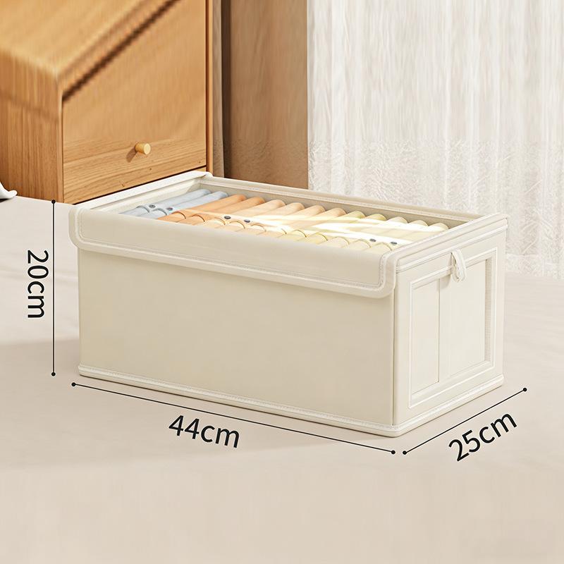 Organizzatore Portaoggetti in Cotone Lino Transfrontaliero con Finestra Visibile