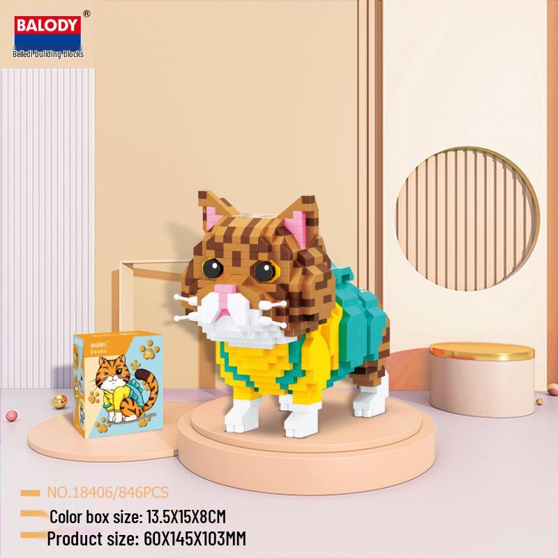BeleDi Dog Building Blocks Toy: Children's Educational Gift & Cute Dog Model Assembly Set