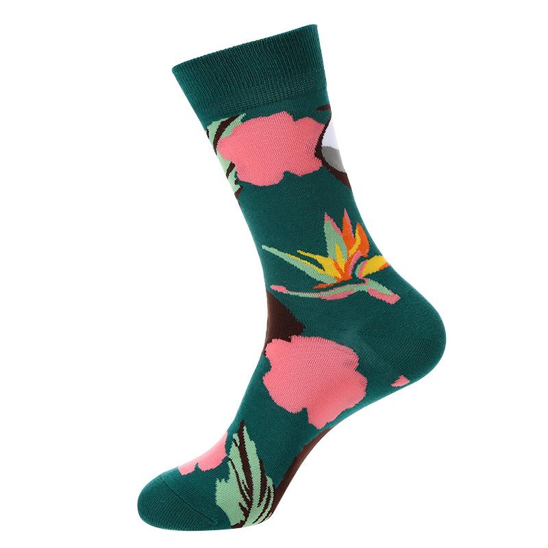 Cartoon Fruit Animal Cake Flower Mixed Colors, Pure Cotton, INS Fashion Brand, Net Red, Casual Fashion Socks for Men and Women