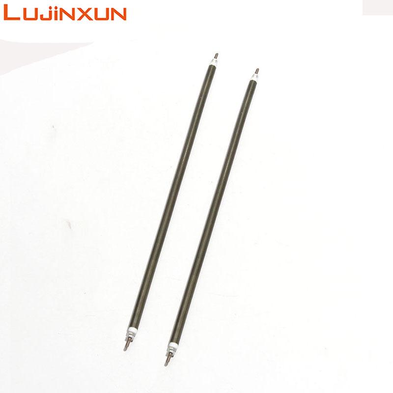LUJINXUN 300W Air Heater Tube 340/345/350/355/360mm Electric Oven Heating Pipe 6.6mm Green 304SS 110V/220V 300W/350W 2pcs/lot