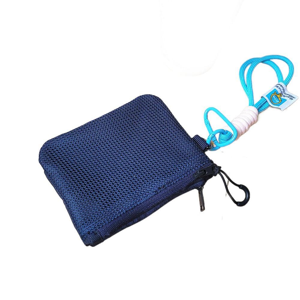 Candy Color Mini Coin Purse Large Capacity Visible Makeup Pouch Mesh Storage Bag Headphone Bag