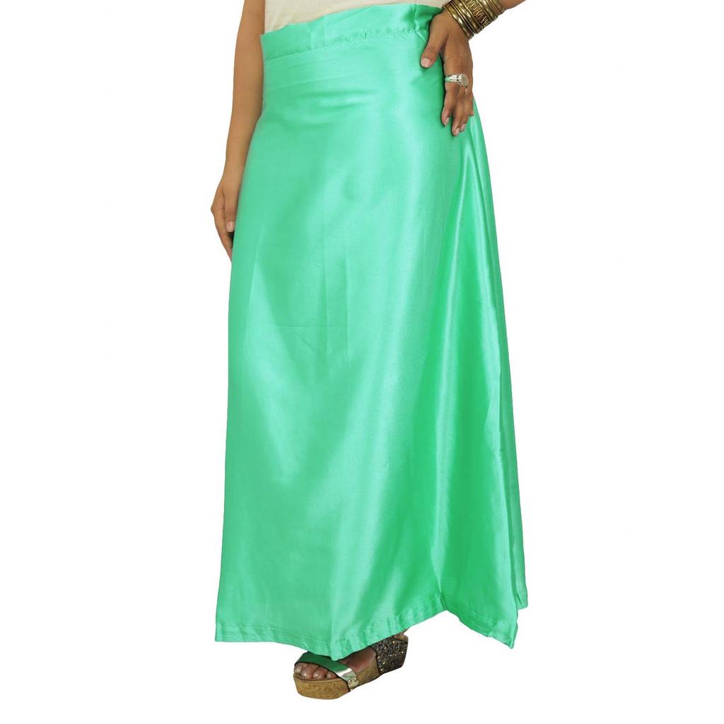 Indischer Satin-Seiden-Petticoat Bollywood Solides Inskirt-Futter für Sari