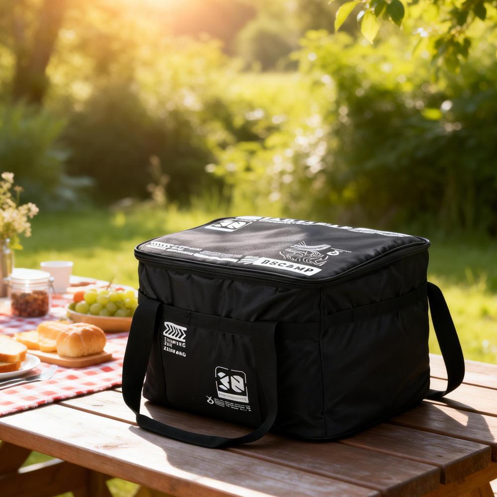 30/42L Picnic Storage Bag Foldable Storage Boxes Thickened Camping Storage Bag Outdoor
