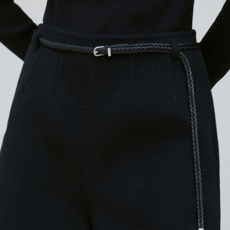 

RE RHEE BRAIDED BELT BLACK BLACK_FREE