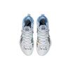 Li Ning Flash 8 Premium Christmas Shock Absorption Non-Slip Wear-Resistant Low-Top Basketball Shoes Men sneakers White Blue ABAT119-4