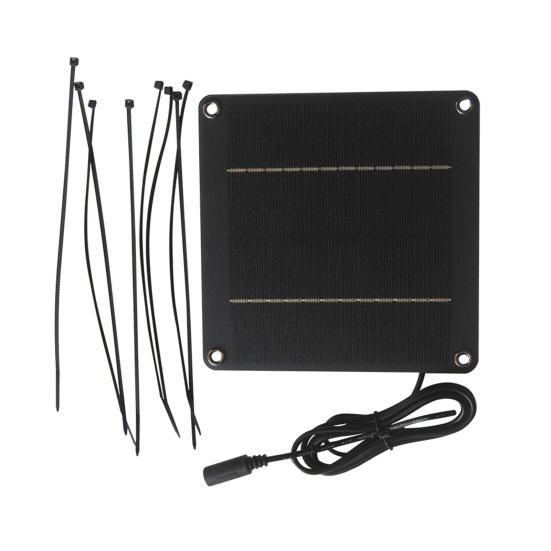 4W 12V Monokristallines Silizium Solarpanel 5521 Buchse Wasserdicht Hohe Effizienz Außen Gartenleuchten