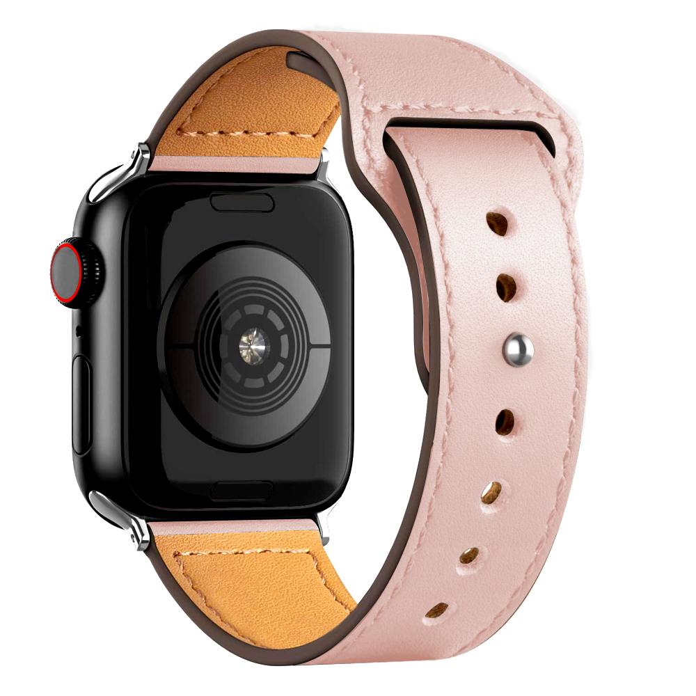 Leather Strap For Apple Watch Band 44mm 45mm 49mm 41mm 40mm 42mm 38mm Wristband Correa Bracelet iWatch Series 8 9 3 4 5 6 SE 7