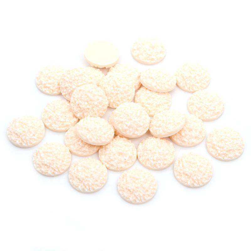 Natural Ore Druzy 8mm 10mm 12mm 40pcs Multi-Color Flat Back Resin Cabochons Dome For Bracelet Earrings DIY Jewelry Findings