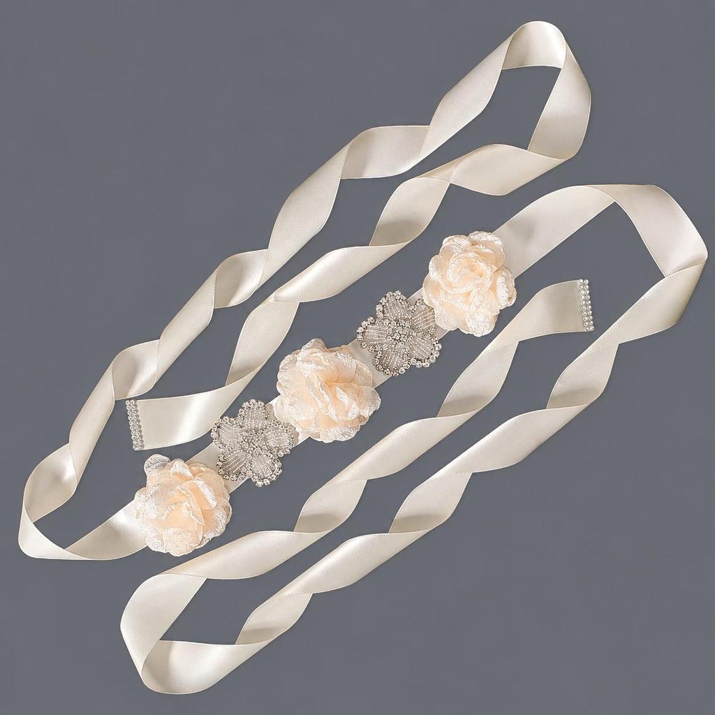 Elegant Silver Rhinestone Wedding Belt – Versatile High-End Dress Accessory for Fashion Shows and Performances