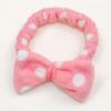 Spa Hoofdband Strik Haarband voor Gezicht Wassen Vrouwen Huidverzorging Hoofdbanden Elastische Make-up Hoofdband Koraal Fleece Gezichtswas Hoofdband