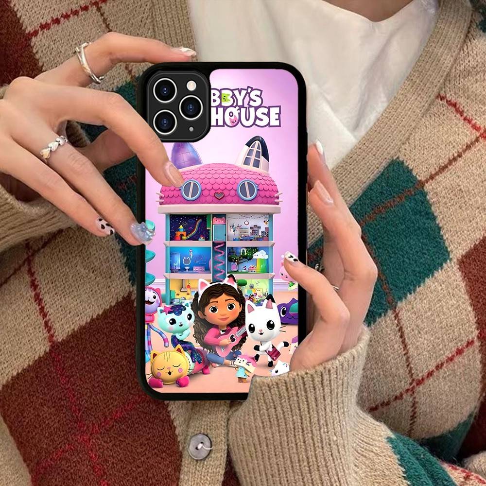 Cute G-Gabbys D-Dollhouse Phone Case For IPhone 17 16 Pro Max 11 12 13 14 15 Hard PC+TPU Bracket Back Cover