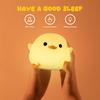 Led Adorable Silica Gel Bean Duck Night Light Filtering With Touch Sensor Rechargeable Table Lamp Bedside Lamp For Bedroom Space Living Room Room