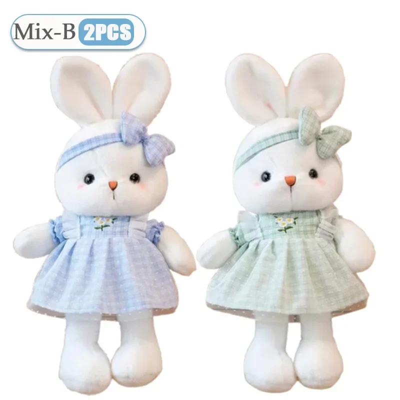 30cm Cute Stuffed Rabbit Plush Toy Soft Toys Cushion Bunny Kid Pillow Doll Birthday Gifts for Children Baby Accompany Sleep Toy