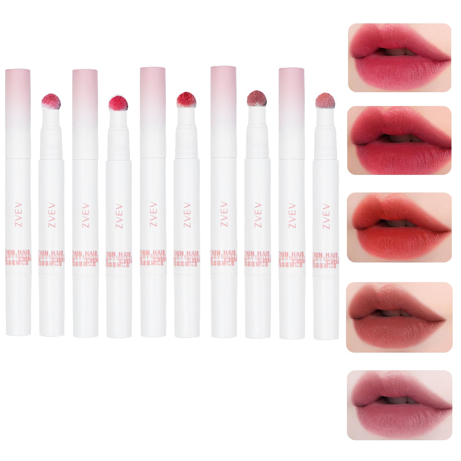 

ZVEV Lip Powder Mouth Red More 6 Cheek Lip Cute Lip Perfect for and Gifts [Official] Cream, [Flocked Head, Natural], Moisturizing, Colors, Gloss,