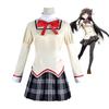Puella Magi Madoka Magica Schuluniform Cosplay Kostüm Komplettset mit Perücke für Halloween-Party