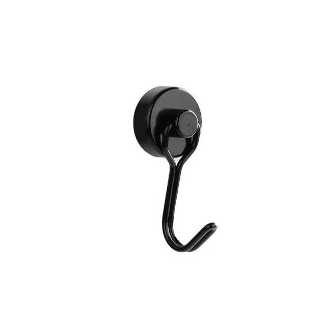 Magnetic Hooks Heavy Duty Strong 360 Degree Neodymium Magnet Swivel Swing Hooks For Kitchen Refrigerator Grill Key Towel Holder