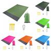 2x2.1m Waterproof Pocket Beach Blanket Folding Camping Mat Mattress Portable Lightweight Mat Outdoor Picnic Mat Sand Beach Mat