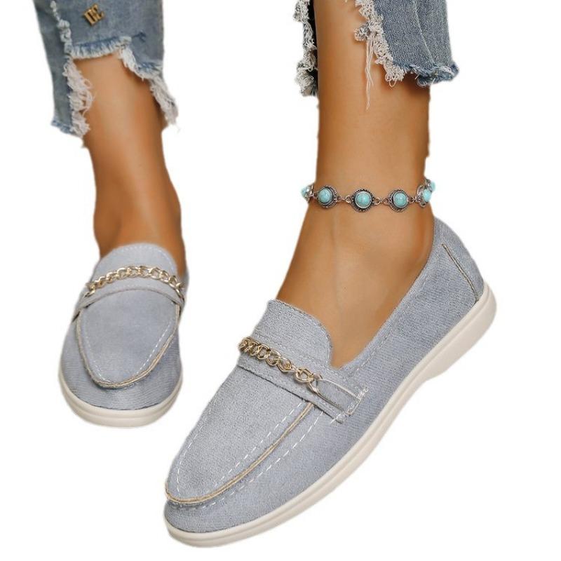Spring and Autumn One-pedal Lazy Shoes Retro Breathable Doudou Shoes Comfortable Flat Shoes