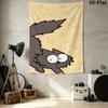 Simon'S Katze Wandteppich Ästhetisches Wandbehang Gedruckter Stoffdecke Dekorative Wandteppiche Für Schlafzimmer Wohnzimmer Heimdekoration