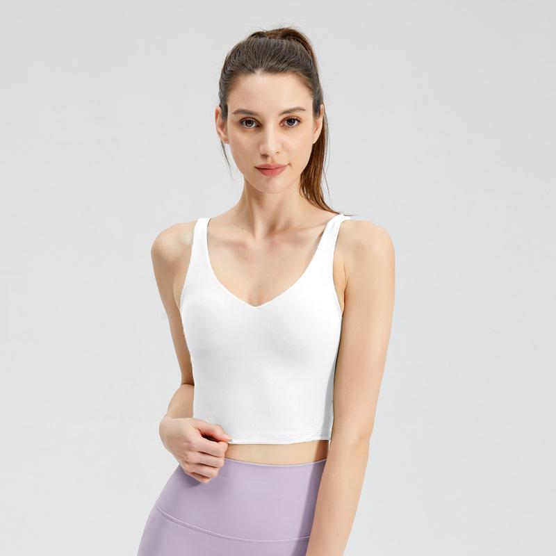 

Ударопрочный женский быстросохнущий жилет для йоги с подушечками - Идеально подходит для занятий спортом на открытом воздухе и фитнесом. L