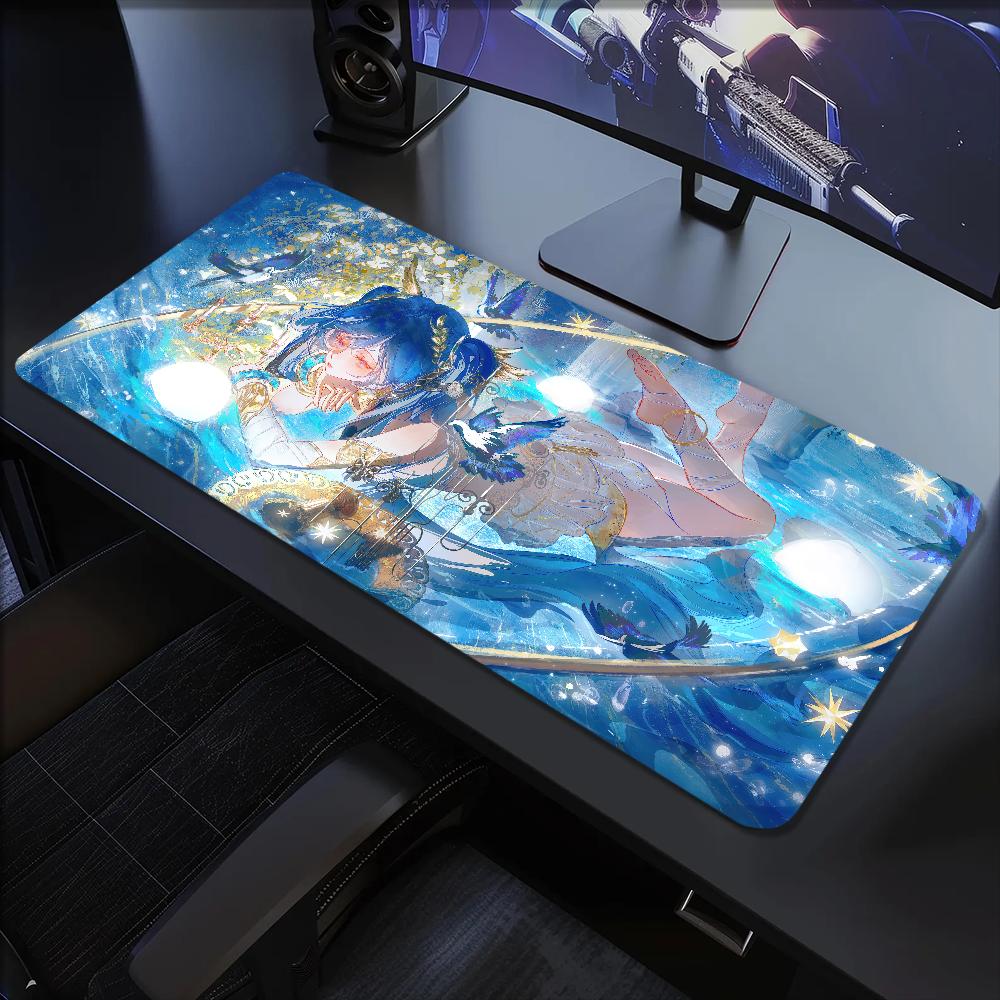Iuno Wuthering Waves Game Mouse Pad Non-slip Thickened Large Writing Lockedge Office Student Gaming Cushion MousePad