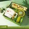 Ceramic Cup Gift Set with Fan and Umbrella
