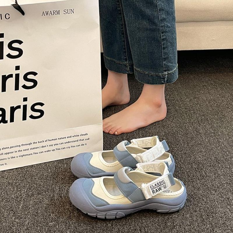 Women Flat Shoes Shallow Mouth Round Toe Casual Women Sports Shoes Thick Soles Versatile Sports Shoe New Summer Style