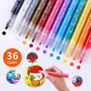Guan Na 48-Color Waterproof Acrylic Markers for Ceramic, Stone, Graffiti & Coloring