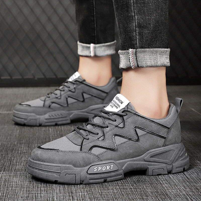 Autumn New Martin Boots Men's Versatile Casual Velvet Thickened Warm High-top Autumn Tooling Short Boots Men's Snow Boots