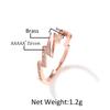 THE BLING KING Open Lightning Ring Iced Out Cubic Zirconia Creative Ladies Party Jewelry HipHop Trendy Ring Punk Jewelry