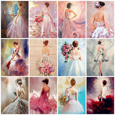5D Diy Diamant Mosaik Kreuzstich Porträt Blume Diamant Malerei Stickerei Frau Strass Kit Handwerk Geschenk Home Decor