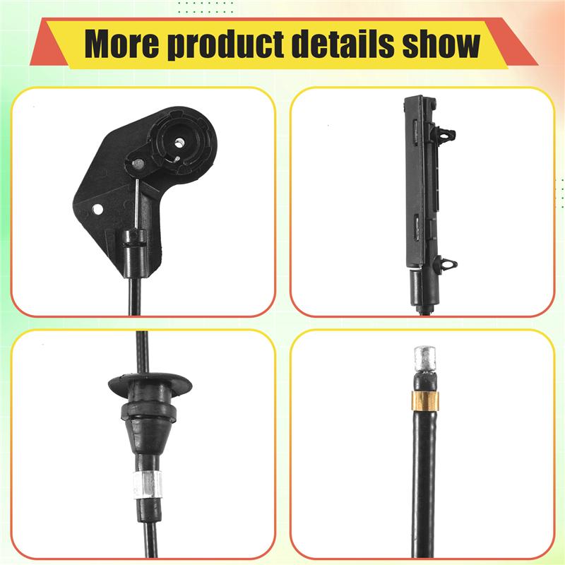 3PCS Engine Bowden Cable Hood Release Wire For-BMW E39 525I 530I 51238176595 51238190754 51238176596-M53K