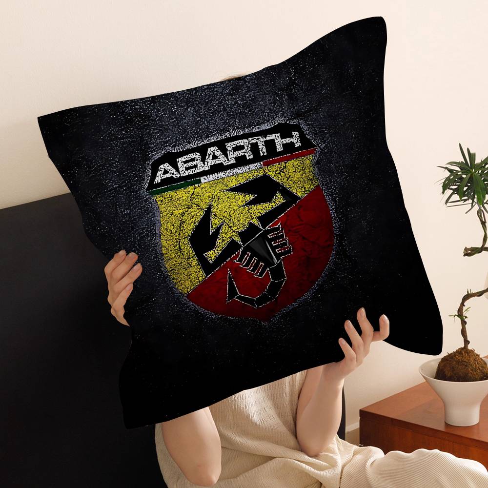 A-Abarth Car Cushion Cover Car Throw Pillow Case For Sofa Car Christmas Gift 40X40Cm 45X45Cm