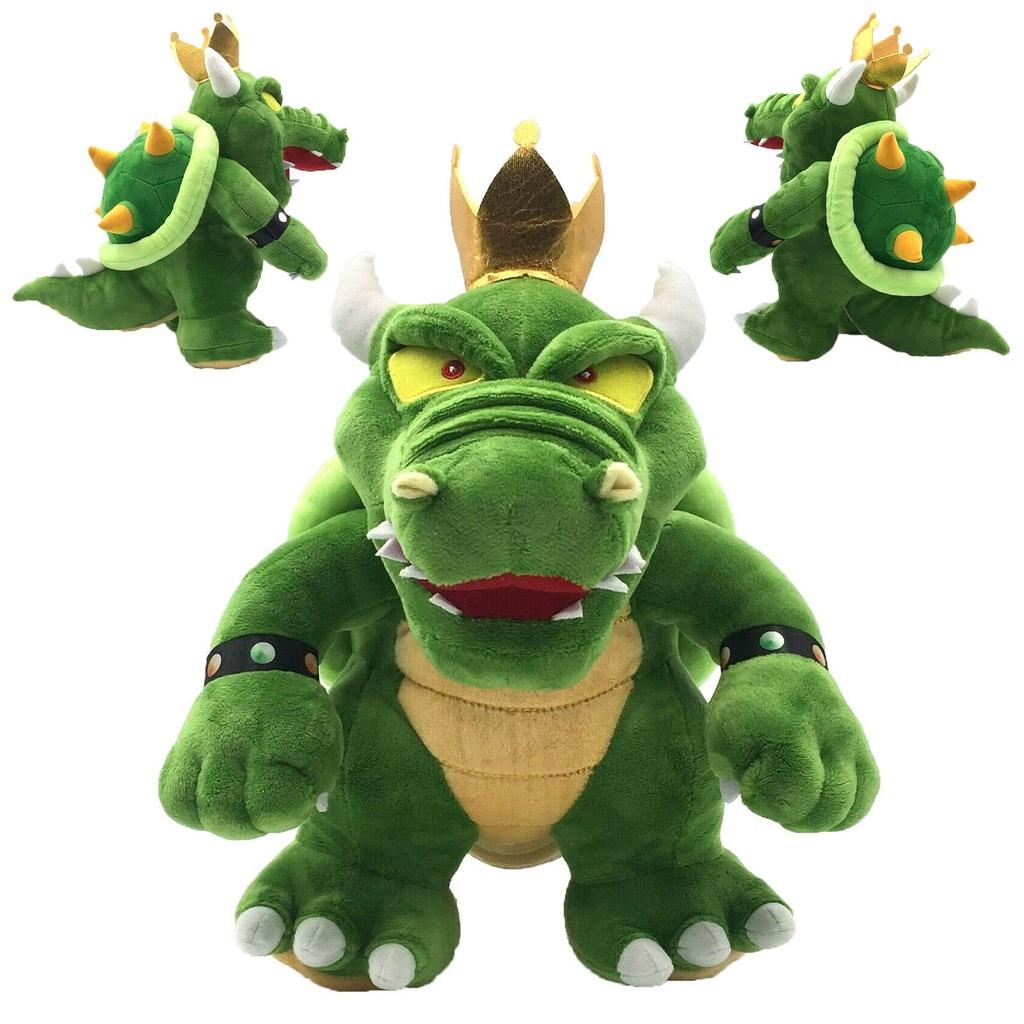 Entzückendes Super Mario King Koopa Bowser Plüschtier Weiche Stofftier Grüne Tierpuppe 30 cm