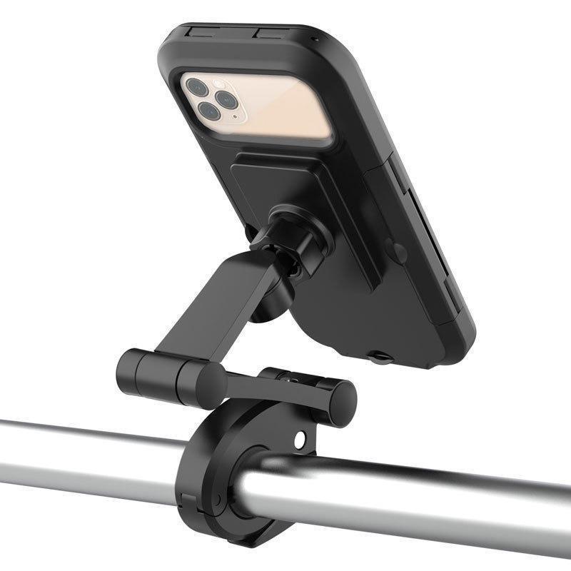 Adjustable  Bicycle Phone Holder Universal Bike Motorcycle Handlebar Magnet Case Cell Phone Support Magnetic чёрный