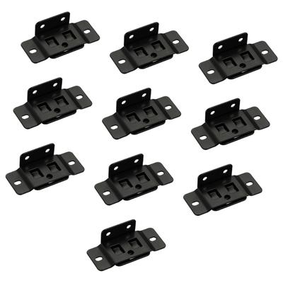 L Type Metal Brackets for Wooden Shelves Rustproof Coating Shelf Support Connectors for Kitchen Bathroom Installation