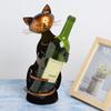 Innovativer Katzen-Umarmungsform Rotweinregalhalter Einzelne Flasche Weinständer Tischschmuck