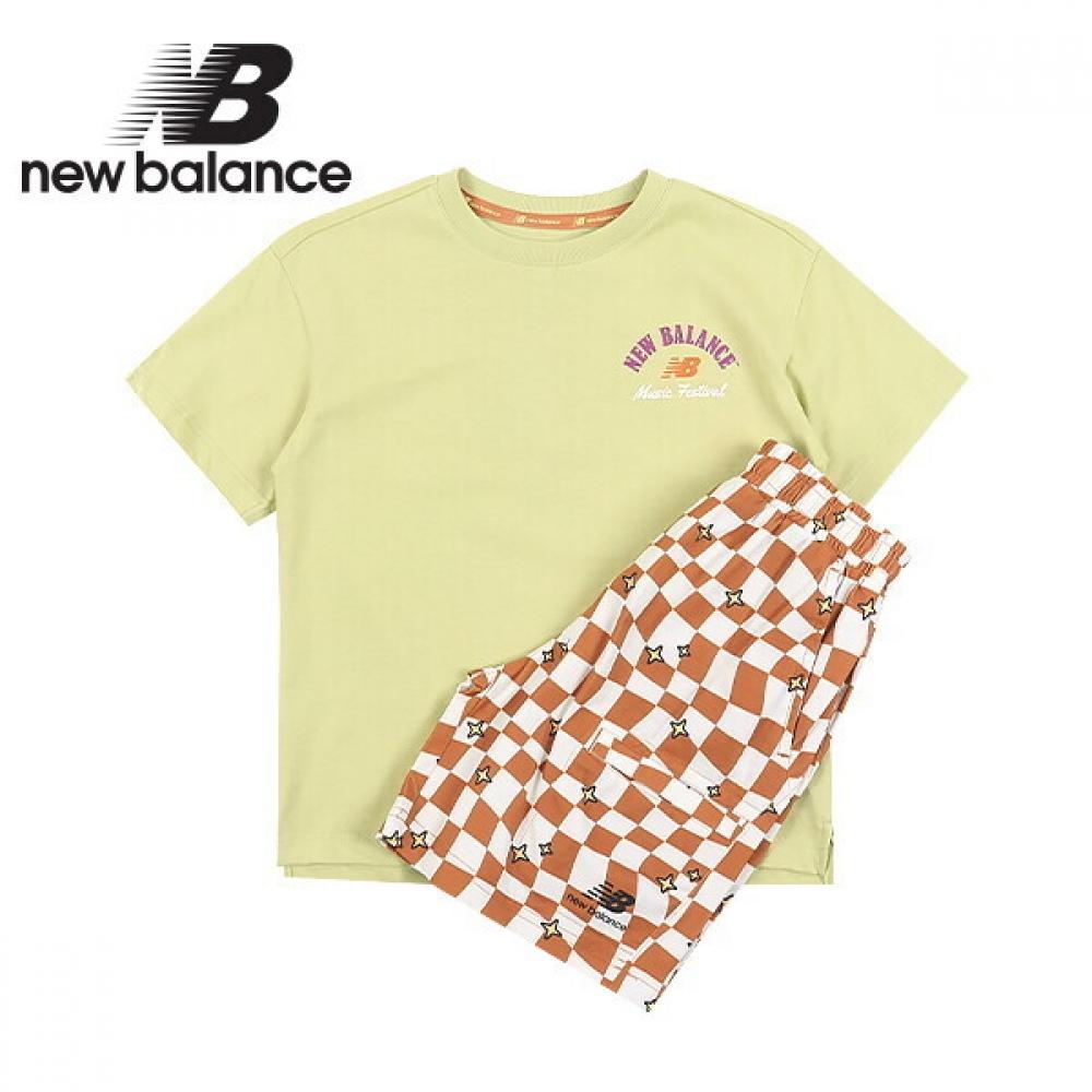 

New Balance Kids Music Festival Short Sleeve Set Lime 130