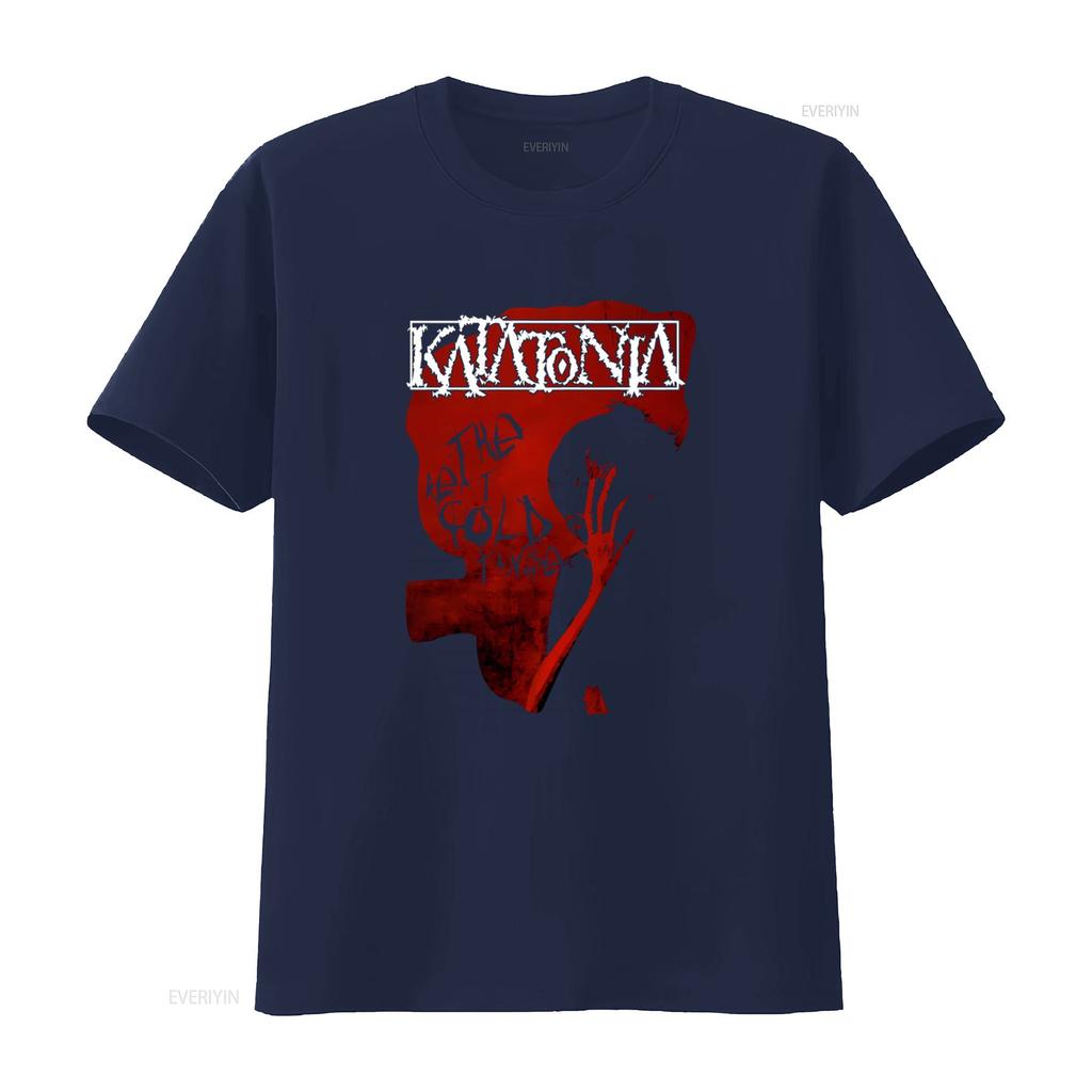 Vintage 2006 Katatonia The Great Cold Distance T Shirt for Men U565 Vintage Washed Casual Unisex Stretched Designer Clothes